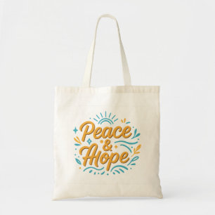 Tote Bag Peace & Hope Inspirer design moderne pour tous les
