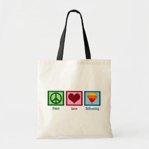 Tote Bag Peace Love Ballooning
