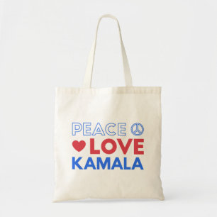 Tote Bag Peace Love Kamala I - Kamala Harris Pour Président