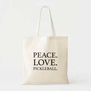 Tote Bag Peace Love Pickleball