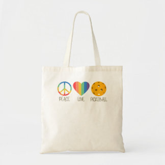 Tote Bag Peace Love Pickleball 338