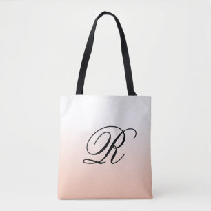 Tote Bag Peach Ombre sur n'importe quelle couleur avec Mono