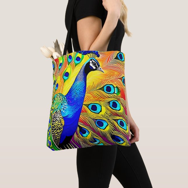 Tote Bag Peacock (De près)