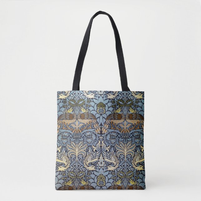 Tote Bag Peacock et Dragon, William Morris (Devant)