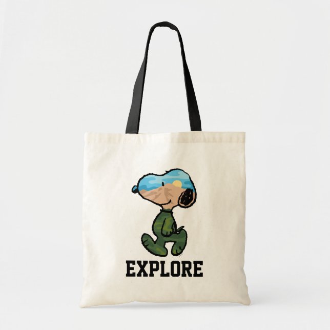 Tote Bag Peanuts | Great Outdoor Snoopy (Devant)
