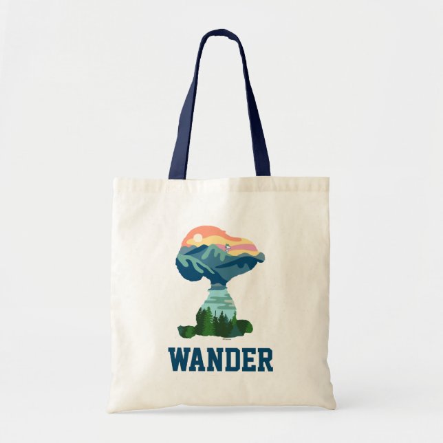 Tote Bag Peanuts | Great Outdoor Snoopy Portrait (Devant)