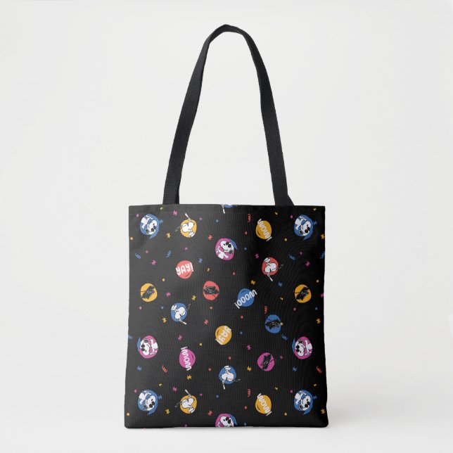 Tote Bag Peanuts Snoopy Graduation Celebration Pattern (Devant)