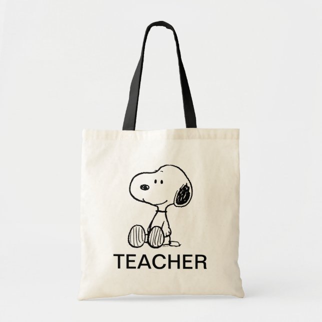 Tote Bag PEANUTS | Snoopy Teacher (Devant)