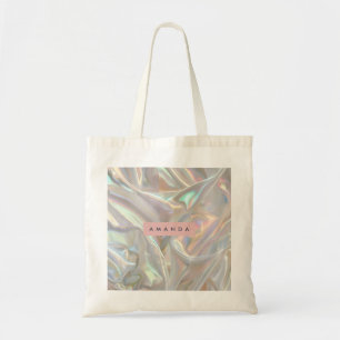 Tote Bag Pearle irisée douce personnalisée scintillante