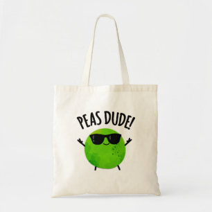 Tote Bag Peas Dude Funny Veggie Pea Pun