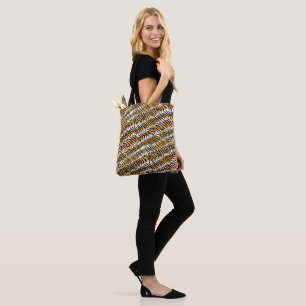 Tote Bag Peaux de tigre rayées modernes Imprimer les animau