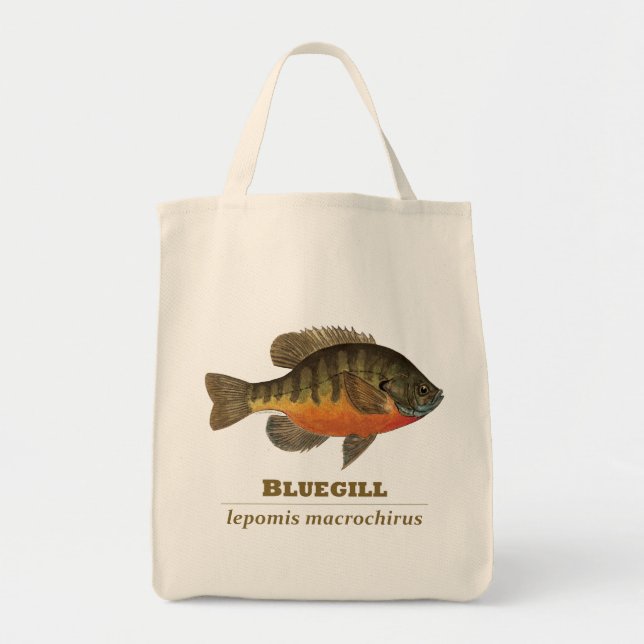 Tote Bag Pêche à la daurade bleue (Devant)