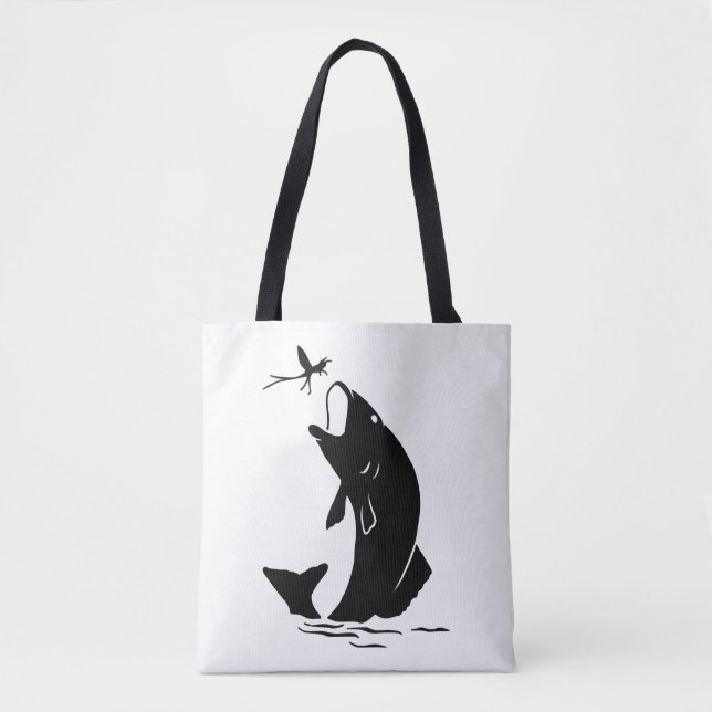 Tote Bag Pêche à la mouche Sauter Larvea Hook Pêcheur Cadea (Devant)