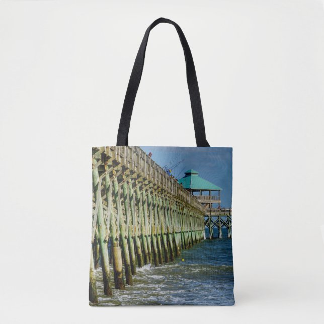 Tote Bag Pêche au quai (Devant)