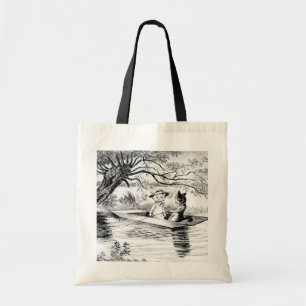 Tote Bag Pêche avec Lover, Louis Wain