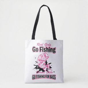 Tote Bag Pêche, Pêcheuse, Lieu, Pêche, Chemise à poisson