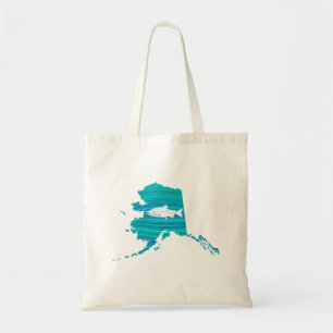 Tote Bag Pêche Saumon de la vague de l'Alaska
