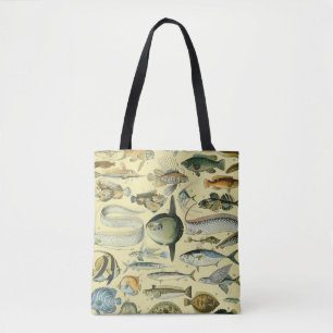 Tote Bag Pêche scientifique vintage