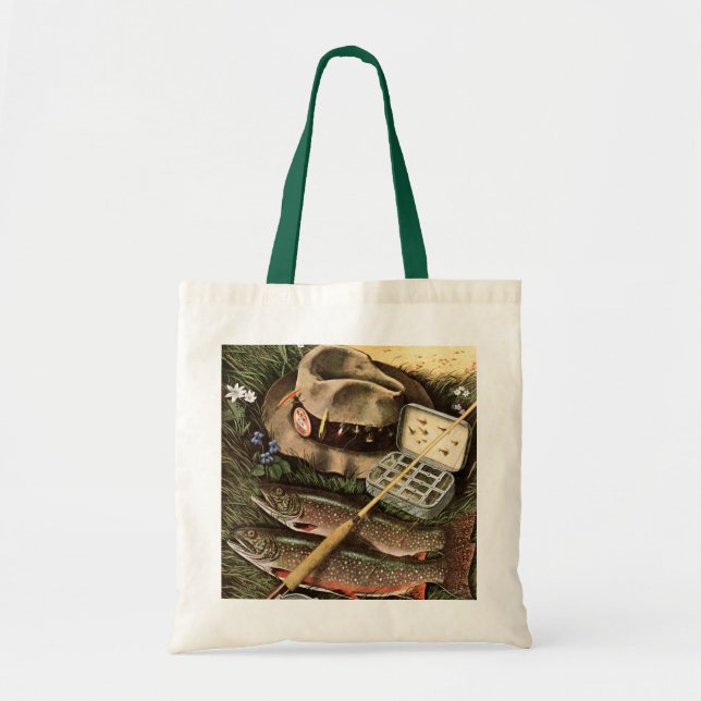 Tote Bag Pêche toujours de la vie (Devant)