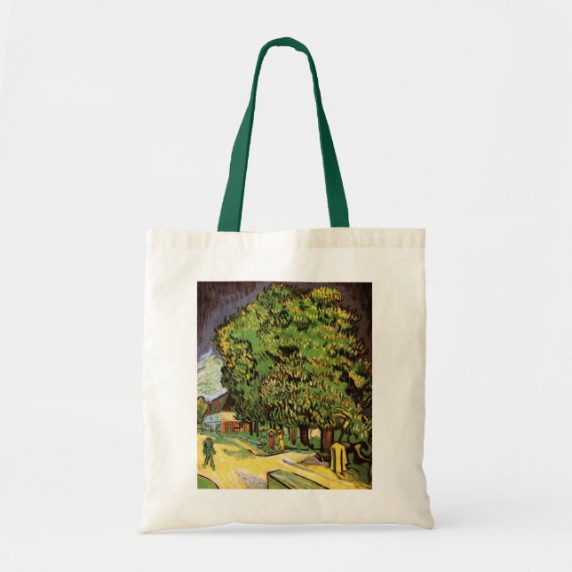 Tote Bag Pêchers en fleurs de Vincent van Gogh (Devant)