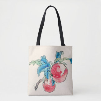 Tote Bag Pêches par Kōno Bairei