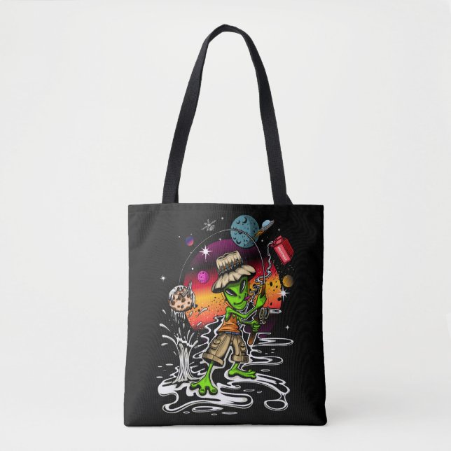 Tote Bag Pêcheur de l'espace (Devant)