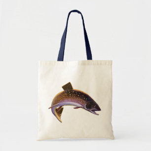 Tote Bag Pêcheur de truite vintage, Pêcheur de pêche sporti
