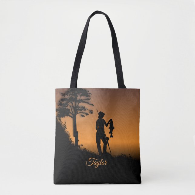 Tote Bag Pêcheuse au Crépuscule (Devant)