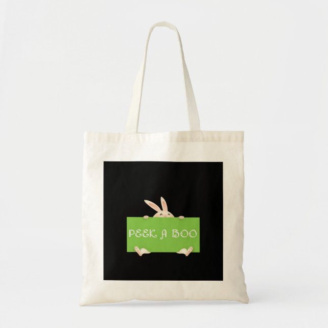 Tote Bag Peekaboo Bunny (Devant)