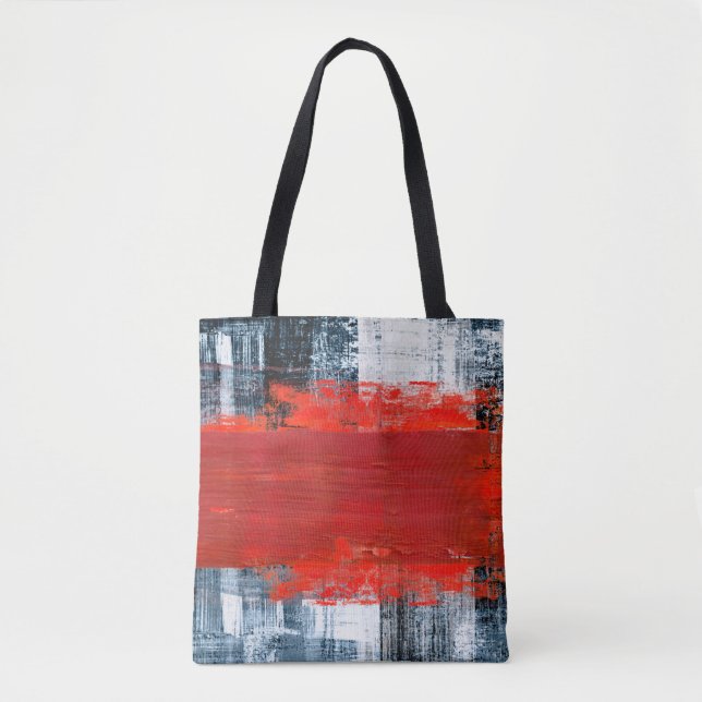 Tote Bag  peint à la main fond abstrait, abstrait, douleur (Devant)