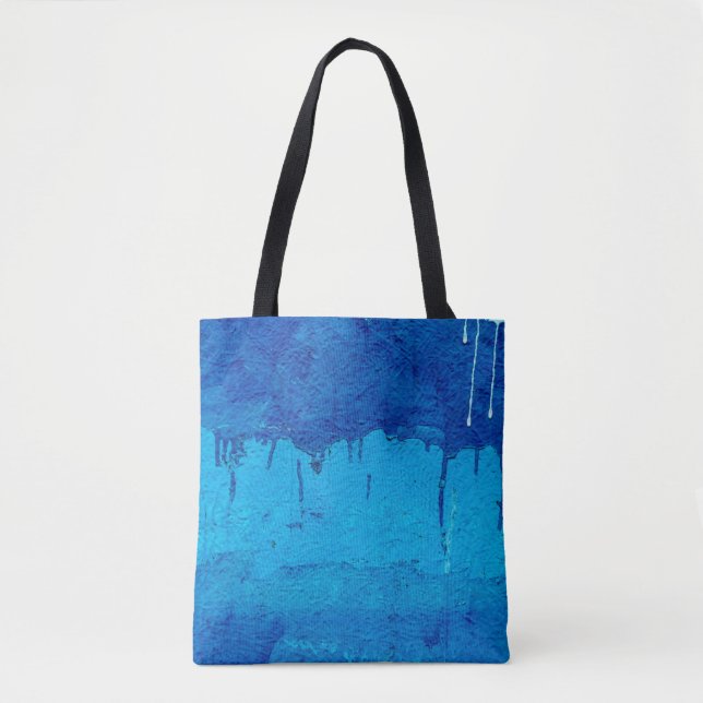 Tote Bag Peint texturé et décoratif abstrait, architecte (Devant)