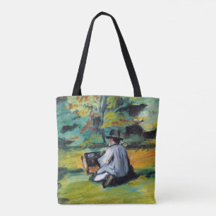 Tote Bag Peintre au travail de Paul Cezanne, Beaux-arts vin
