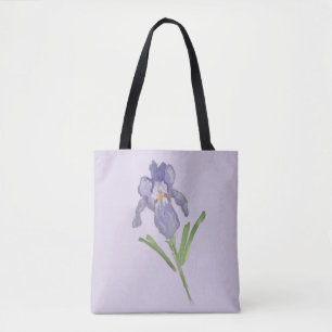 Tote Bag Peinture à fleur d'Iris