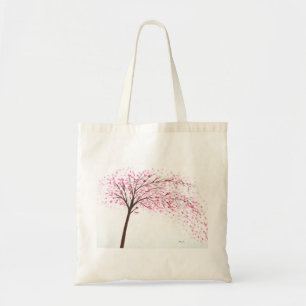 Tote Bag Peinture à l'aquarelle des fleurs de cerisiers