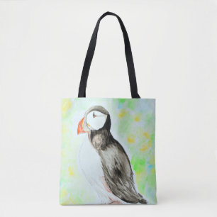 Tote Bag Peinture à l'encre et à l'aquarelle
