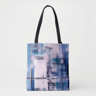 Tote Bag Peinture à l'huile Abstraite sur toile, dessinée à