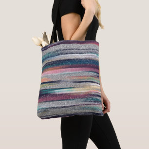 Tote Bag Peinture à pinceau de Parties scintillant dorée