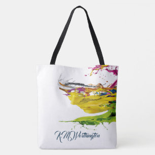 Tote Bag Peinture Abstraite Fourre-tout 2 Voir retour