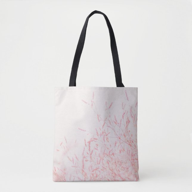 TOTE BAG PEINTURE ABSTRAITE ROUGE ET BLANCHE (Devant)