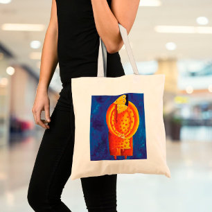 Tote Bag Peinture acrylique d'art contemporain Ensemble