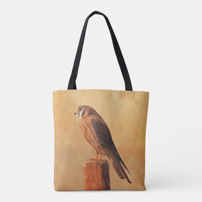Tote Bag Peinture américaine Kestrel - Art original pour oi (Dos)