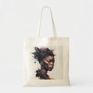 Tote Bag Peinture aquarelle, Belles femmes de la tribu afri