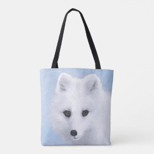 Tote Bag Peinture Arctic Fox - Art original de la faune