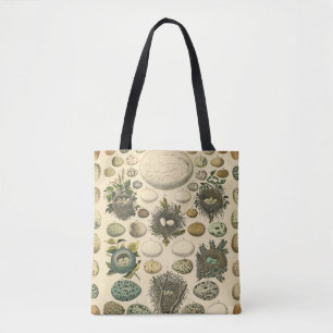 Tote Bag Peinture artistique de nid d'oeuf d'oiseau vintage