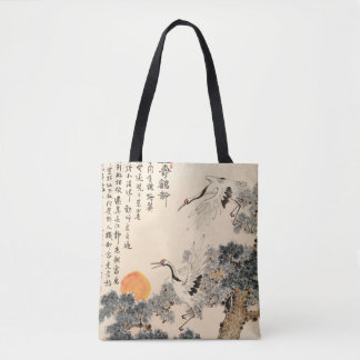 Tote Bag Peinture asiatique traditionnelle : art classique.