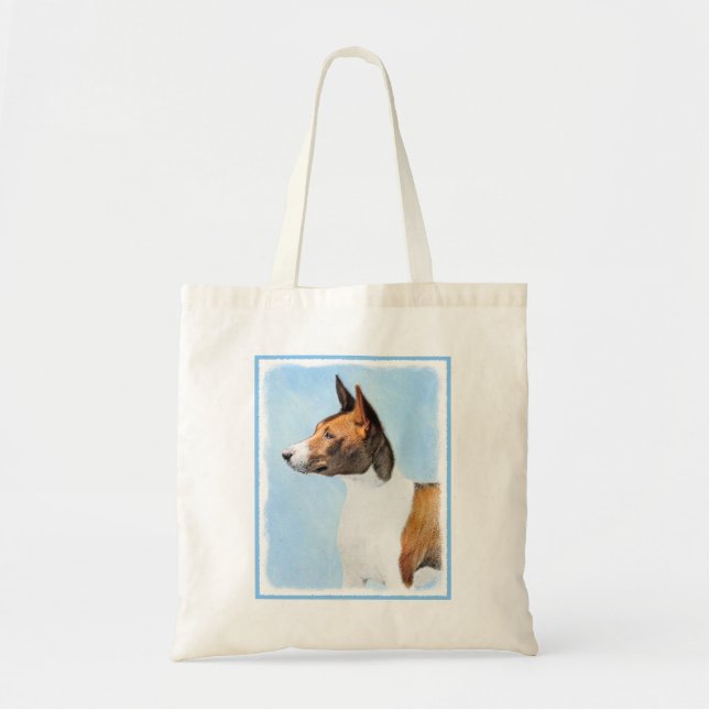Tote Bag Peinture Basenji - Belle Art Original (Devant)