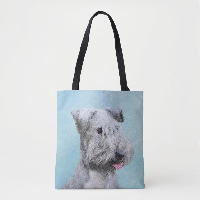 Tote Bag Peinture Cesky Terrier - Cute Original Chien Art (Devant)