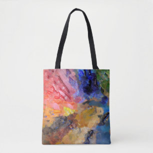 Tote Bag Peinture colorée de la palette du peintre artiste