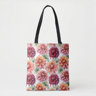 Tote Bag Peinture Dahlia