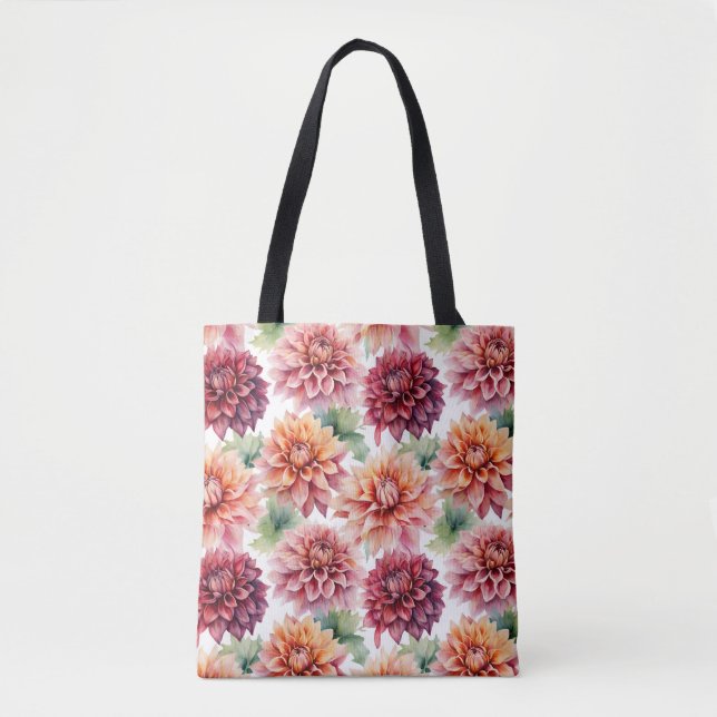 Tote Bag Peinture Dahlia (Devant)
